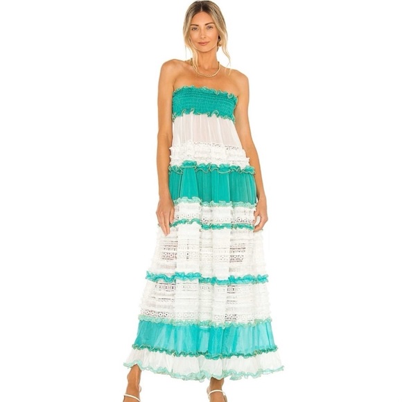 CHIO TIER LACE MAXI SET AQUA - Picture 2 of 6